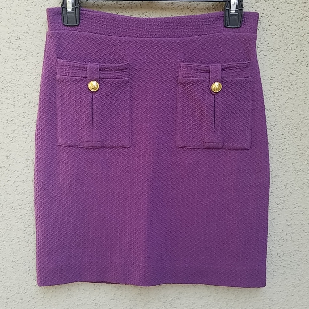 🍇Purple pencil skirt🍇